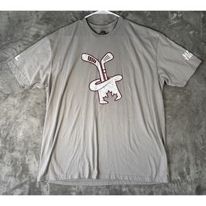 Hat Trick Hockey Canada Tee TShrit Men's 2XL XXL Next Level Apparel Graphic